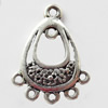 Connector, Zinc Alloy Jewelry Findings, 15x20mm, Sold by Bag