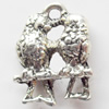 Pendant, Zinc Alloy Jewelry Findings, 13x17mm, Hole:2mm, Sold by Bag