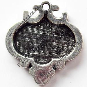 Pendant, Zinc Alloy Jewelry Findings, 18x20mm, Hole:2mm, Sold by Bag