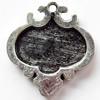 Pendant, Zinc Alloy Jewelry Findings, 18x20mm, Hole:2mm, Sold by Bag