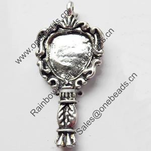 Pendant, Zinc Alloy Jewelry Findings, 14x30mm, Sold by Bag