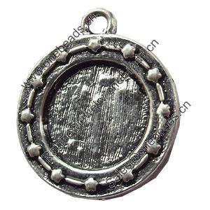 Pendant, Zinc Alloy Jewelry Findings, 18x21mm, Hole:2mm, Sold by Bag