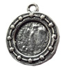 Pendant, Zinc Alloy Jewelry Findings, 18x21mm, Hole:2mm, Sold by Bag