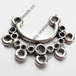 Connector, Zinc Alloy Jewelry Findings, 26x20mm, Hole:2mm, Sold by Bag