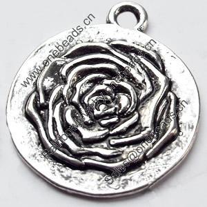 Pendant, Zinc Alloy Jewelry Findings, 23x27mm, Sold by Bag