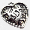 Pendant, Zinc Alloy Jewelry Findings, 20x23mm, Hole:2mm, Sold by Bag