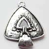 Pendant, Zinc Alloy Jewelry Findings, 19x25mm, Sold by Bag