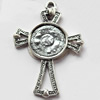 Pendant, Zinc Alloy Jewelry Findings, 21x30mm, Sold by Bag