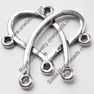 Connector, Zinc Alloy Jewelry Findings, 25x25mm, Sold by Bag