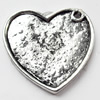 Pendant, Zinc Alloy Jewelry Findings, O:25x24mm I:23x18mm, Sold by Bag