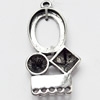 Pendant, Zinc Alloy Jewelry Findings, 15x30mm, Sold by Bag