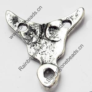 Connector, Zinc Alloy Jewelry Findings, 23x26mm, Sold by Bag