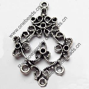 Connector, Zinc Alloy Jewelry Findings, 23x26mm, Hole:1.5mm, Sold by Bag