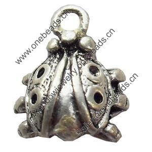 Pendant, Zinc Alloy Jewelry Findings, 10x13mm, Sold by Bag