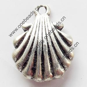 Pendant, Zinc Alloy Jewelry Findings, 12x15mm, Sold by Bag