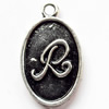 Pendant, Zinc Alloy Jewelry Findings, 13x22mm, Sold by Bag