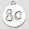 Pendant, Zinc Alloy Jewelry Findings, 20x23mm, Hole:2mm, Sold by Bag