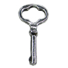 Pendant, Zinc Alloy Jewelry Findings, Key 16x33mm, Sold by Bag  