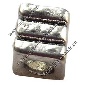 Beads, Zinc Alloy Jewelry Findings, 5x6mm, Hole:2mm, Sold by Bag  