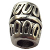 European Style Beads Zinc Alloy Jewelry Findings Lead-free, 7x9mm Hole:3mm, Sold by Bag