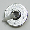 Beads, Zinc Alloy Jewelry Findings, Flat Round 9mm Hole:2mm, Sold by Bag