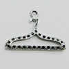 Pendant, Zinc Alloy Jewelry Findings, 27x19mm, Sold by Bag  
