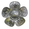 Pendant, Zinc Alloy Jewelry Findings, Flower 34mm, Sold by Bag