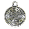 Pendant, Zinc Alloy Jewelry Findings, Twist Flat Round 20x24mm, Sold by Bag