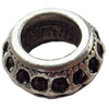 European Style Beads Zinc Alloy Jewelry Findings Lead-free, 12mm Hole:6.5mm, Sold by Bag  