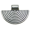 Pendant, Zinc Alloy Jewelry Findings, Sector 24x17mm, Sold by Bag