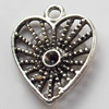 Pendant, Zinc Alloy Jewelry Findings, 13x16mm, Sold by Bag  