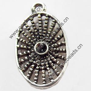 Pendant, Zinc Alloy Jewelry Findings, 11x20mm, Sold by Bag