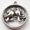 Pendant, Zinc Alloy Jewelry Findings, 20x23mm, Sold by Bag  