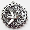 Pendant, Zinc Alloy Jewelry Findings, 26x29mm, Sold by Bag  