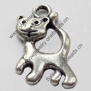 Pendant, Zinc Alloy Jewelry Findings, 13x22mm, Sold by Bag  