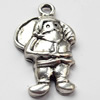 Pendant, Zinc Alloy Jewelry Findings, 15x25mm, Sold by Bag  