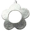 Pendant, Zinc Alloy Jewelry Findings, Flower, 38x42mm, Sold by Bag  