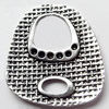 Connector, Zinc Alloy Jewelry Findings, 35x40mm, Sold by Bag
