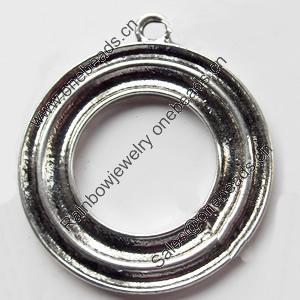 Pendant, Zinc Alloy Jewelry Findings, 43x48mm, Sold by Bag  