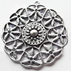 Pendant, Zinc Alloy Jewelry Findings, 45x47mm, Sold by Bag