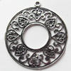 Pendant, Zinc Alloy Jewelry Findings, 45x50mm, Sold by Bag  