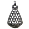 Pendant, Zinc Alloy Jewelry Findings, 24x42mm, Sold by Bag