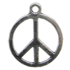 Pendant, Zinc Alloy Jewelry Findings, 17x20mm, Sold by Bag