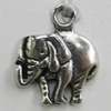 Pendant, Zinc Alloy Jewelry Findings, Elephant 13x15mm, Sold by Bag