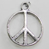 Pendant, Zinc Alloy Jewelry Findings, 13x16mm, Sold by Bag