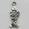 Pendant, Zinc Alloy Jewelry Findings, 10x24mm, Sold by Bag