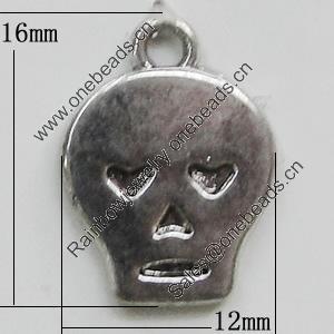 Pendant, Zinc Alloy Jewelry Findings, 12x16mm, Sold by Bag