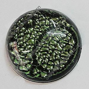 Acrylic Cabochons With Hole, Flat Round 10mm, Sold by Bag