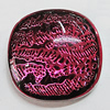 Acrylic Cabochons With Hole, Square 16.5mm, Sold by Bag  