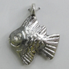 Pendant, Zinc Alloy Jewelry Findings, Fish 18x23mm, Sold by Bag